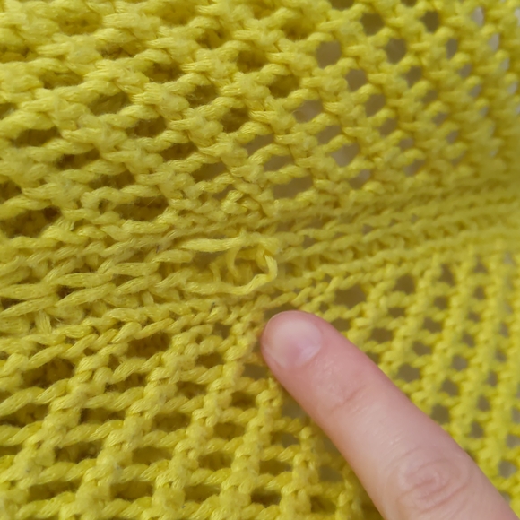 Bardot Loose Knit Sweater | Yellow Scoop Neck Sweater - Picture 11 of 12